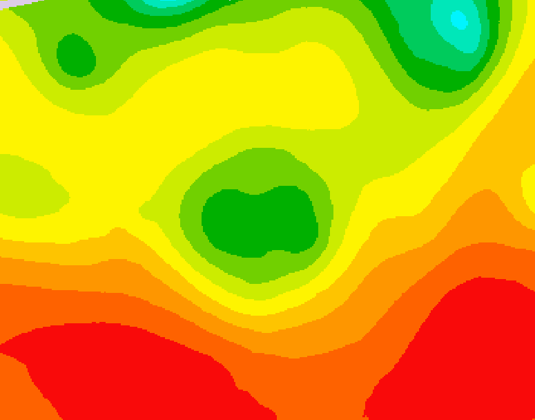 GDPS 500 millibar geopotential height 006 hour forecast chart for Canada based on 2026/08/07 1200Z data