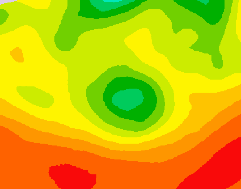 GDPS 500 millibar geopotential height 048 hour forecast chart for Canada based on 2026/08/07 1200Z data
