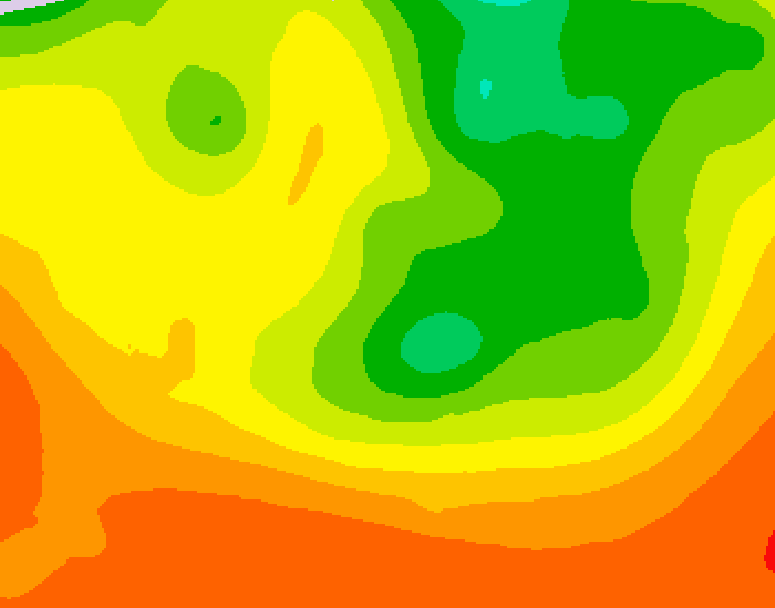 GDPS 500 millibar geopotential height 126 hour forecast chart for Canada based on 2026/08/07 1200Z data