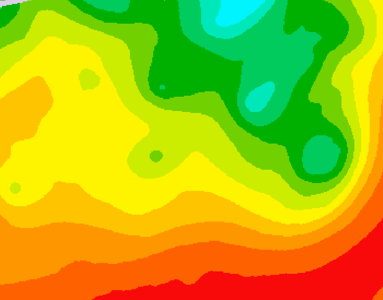GDPS 500 millibar geopotential height 198 hour forecast chart for Canada based on 2026/08/07 1200Z data