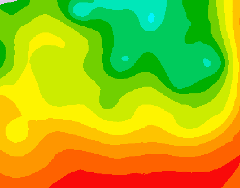 GDPS 500 millibar geopotential height 222 hour forecast chart for Canada based on 2026/08/07 1200Z data