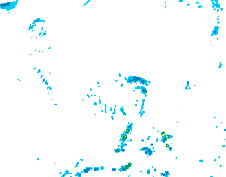 GDPS precipitation 024 hour forecast chart for Canada based on 2026/08/07 0000Z data