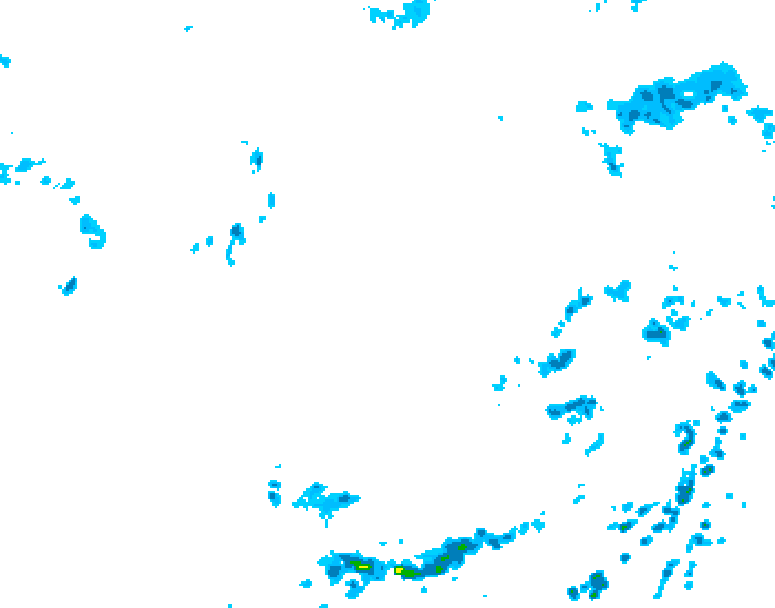 GDPS precipitation 180 hour forecast chart for Canada based on 2026/08/07 0000Z data
