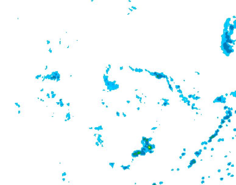GDPS precipitation 066 hour forecast chart for Canada based on 2026/08/07 1200Z data