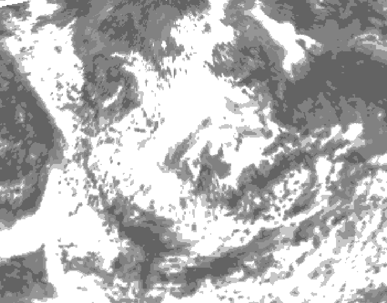 GDPS total cloud 168 hour forecast chart for Canada based on 2026/08/07 0000Z data