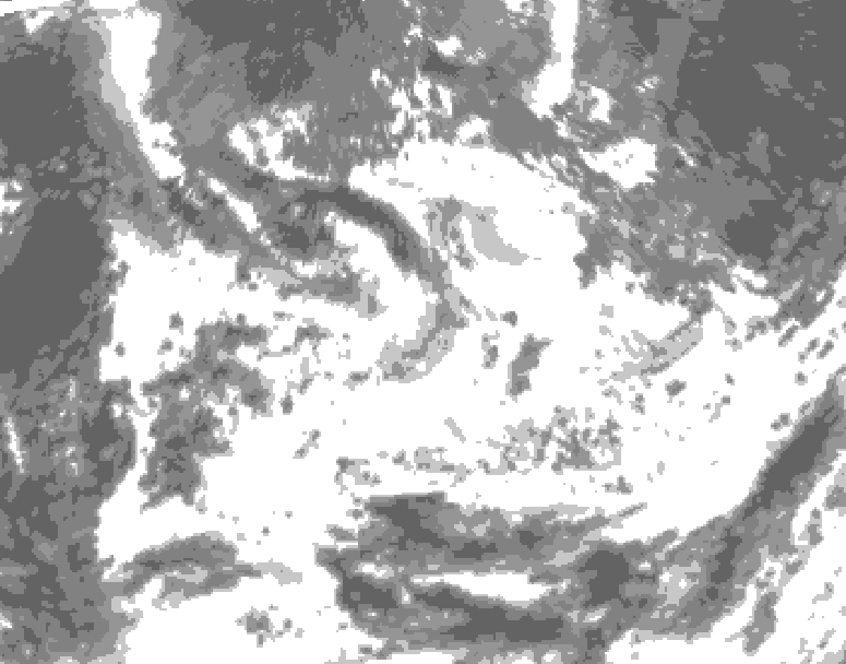 GDPS total cloud 234 hour forecast chart for Canada based on 2026/08/07 0000Z data