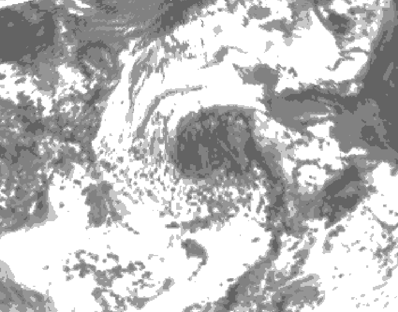 GDPS total cloud 036 hour forecast chart for Canada based on 2026/08/07 1200Z data