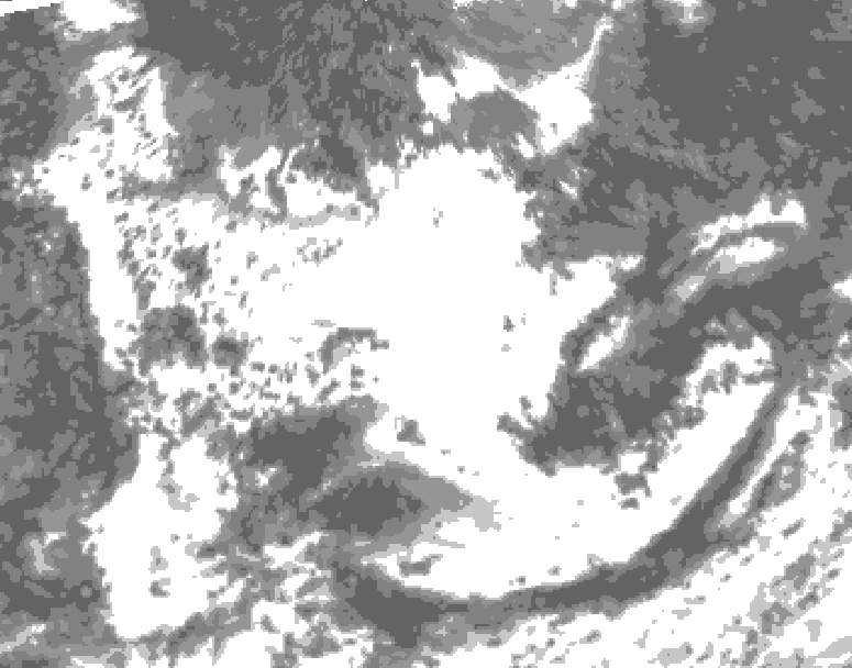 GDPS total cloud 186 hour forecast chart for Canada based on 2026/08/07 1200Z data
