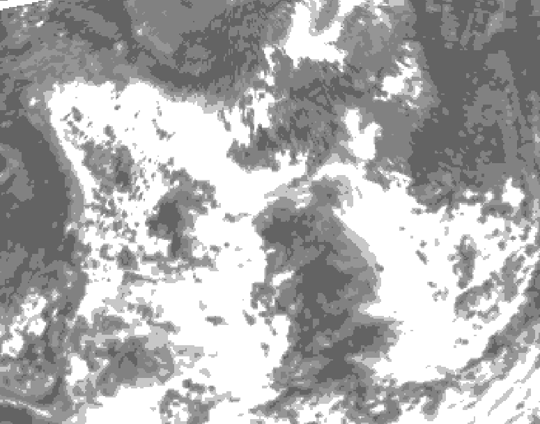 GDPS total cloud 234 hour forecast chart for Canada based on 2026/08/07 1200Z data