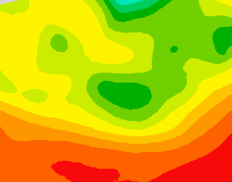 GDPS 500 millibar geopotential height 072 hour forecast chart for Canada based on 2026/08/08 0000Z data