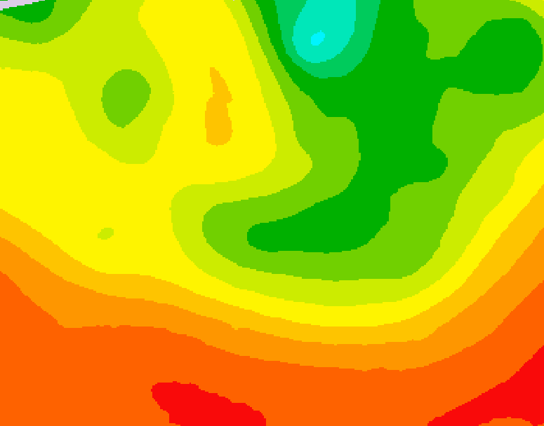 GDPS 500 millibar geopotential height 096 hour forecast chart for Canada based on 2026/08/08 0000Z data