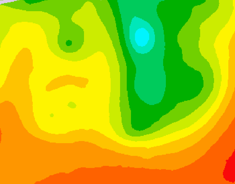 GDPS 500 millibar geopotential height 132 hour forecast chart for Canada based on 2026/08/08 0000Z data