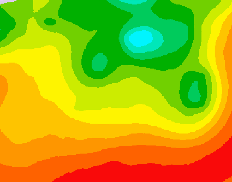 GDPS 500 millibar geopotential height 192 hour forecast chart for Canada based on 2026/08/08 0000Z data