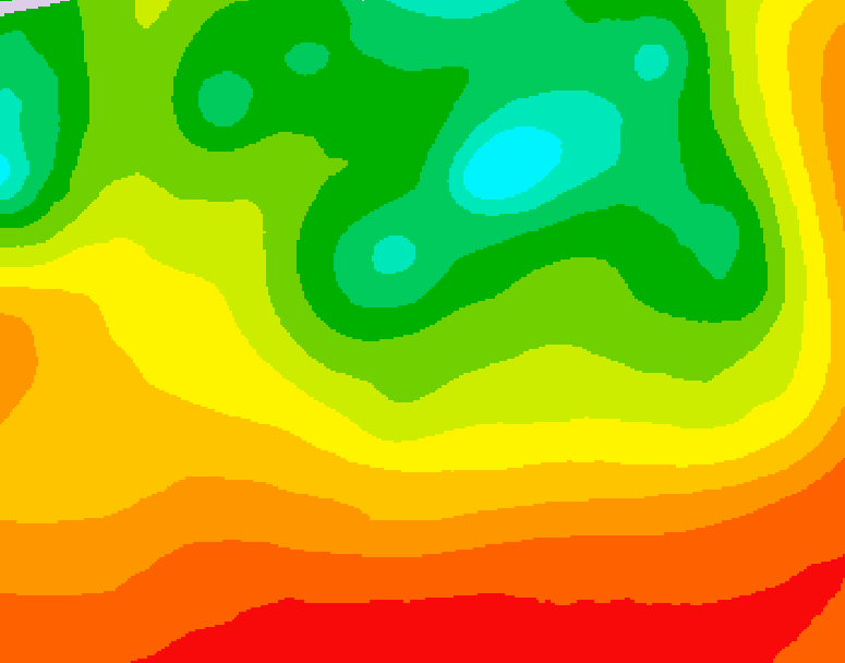 GDPS 500 millibar geopotential height 210 hour forecast chart for Canada based on 2026/08/08 0000Z data