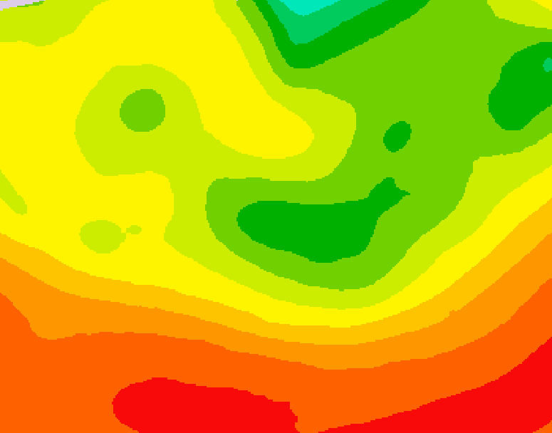 GDPS 500 millibar geopotential height 066 hour forecast chart for Canada based on 2026/08/08 1200Z data