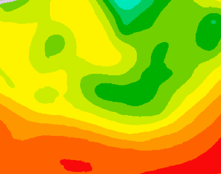 GDPS 500 millibar geopotential height 072 hour forecast chart for Canada based on 2026/08/08 1200Z data