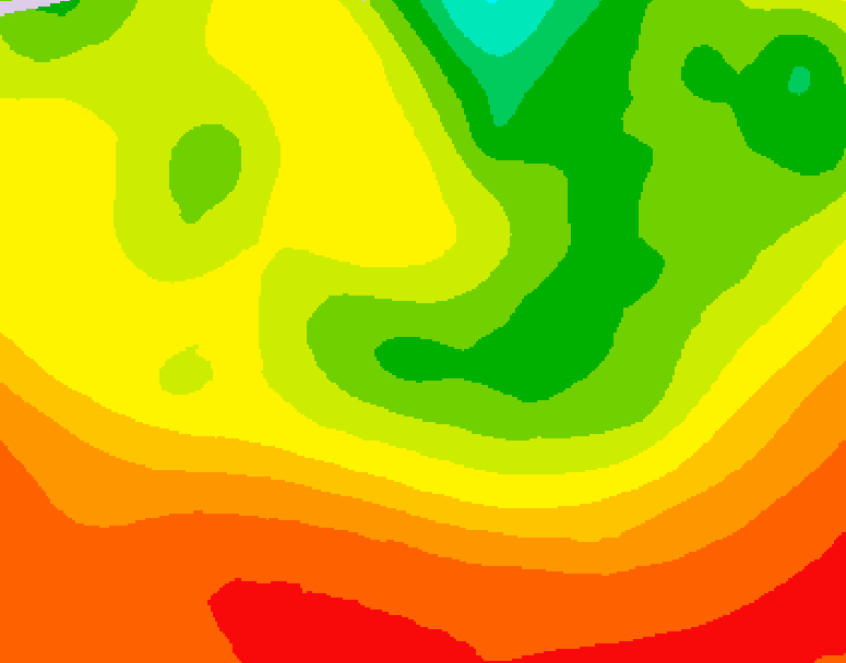 GDPS 500 millibar geopotential height 078 hour forecast chart for Canada based on 2026/08/08 1200Z data