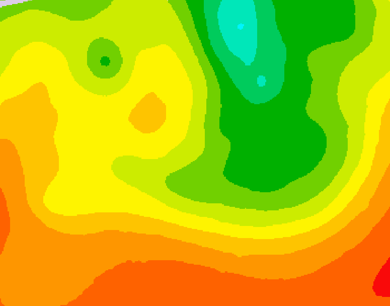 GDPS 500 millibar geopotential height 108 hour forecast chart for Canada based on 2026/08/08 1200Z data