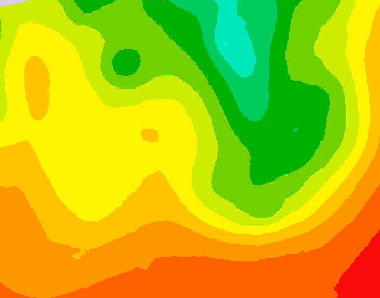 GDPS 500 millibar geopotential height 138 hour forecast chart for Canada based on 2026/08/08 1200Z data