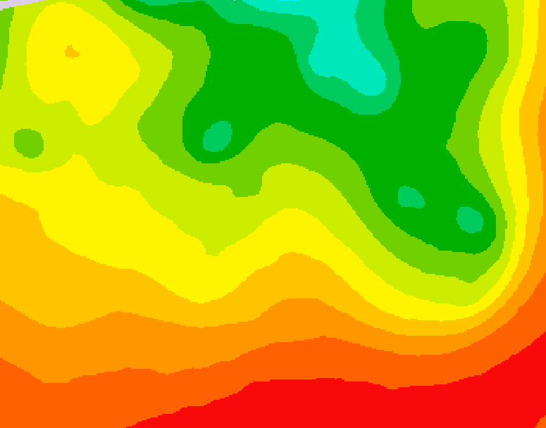 GDPS 500 millibar geopotential height 174 hour forecast chart for Canada based on 2026/08/08 1200Z data