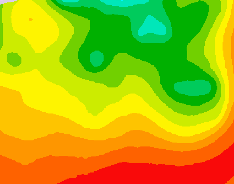 GDPS 500 millibar geopotential height 180 hour forecast chart for Canada based on 2026/08/08 1200Z data