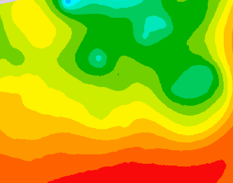 GDPS 500 millibar geopotential height 186 hour forecast chart for Canada based on 2026/08/08 1200Z data