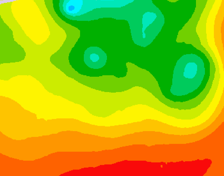 GDPS 500 millibar geopotential height 192 hour forecast chart for Canada based on 2026/08/08 1200Z data