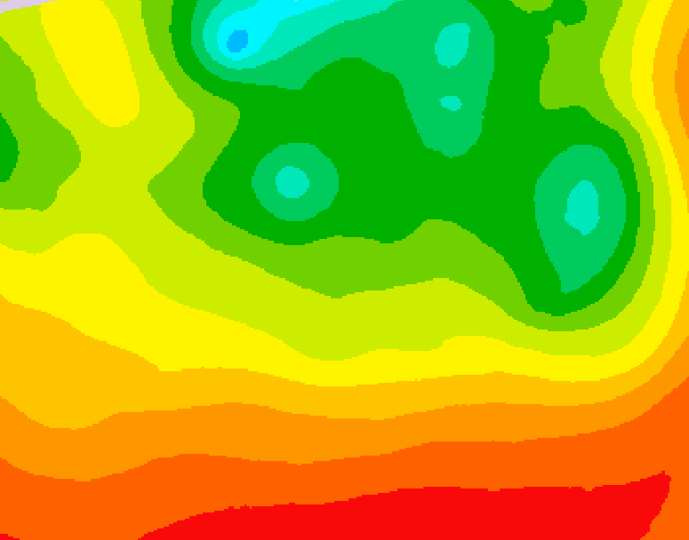 GDPS 500 millibar geopotential height 198 hour forecast chart for Canada based on 2026/08/08 1200Z data