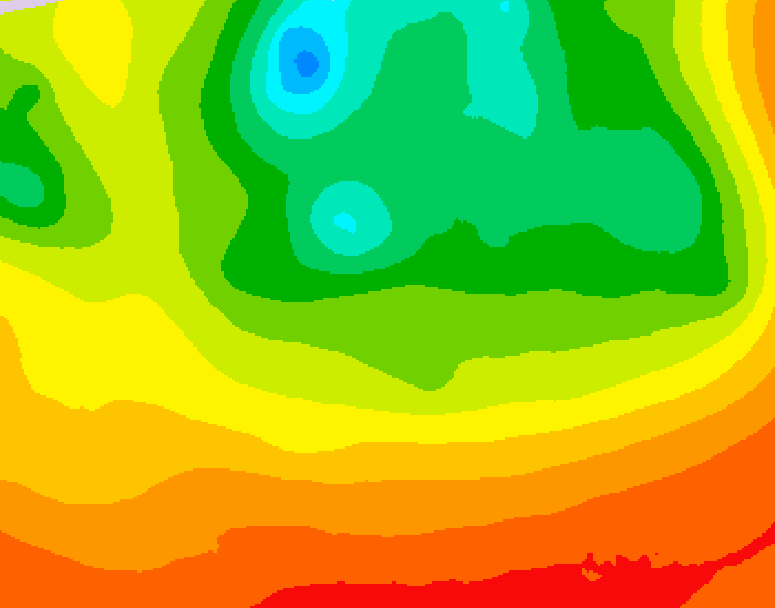 GDPS 500 millibar geopotential height 216 hour forecast chart for Canada based on 2026/08/08 1200Z data