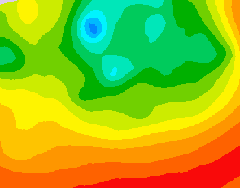 GDPS 500 millibar geopotential height 228 hour forecast chart for Canada based on 2026/08/08 1200Z data