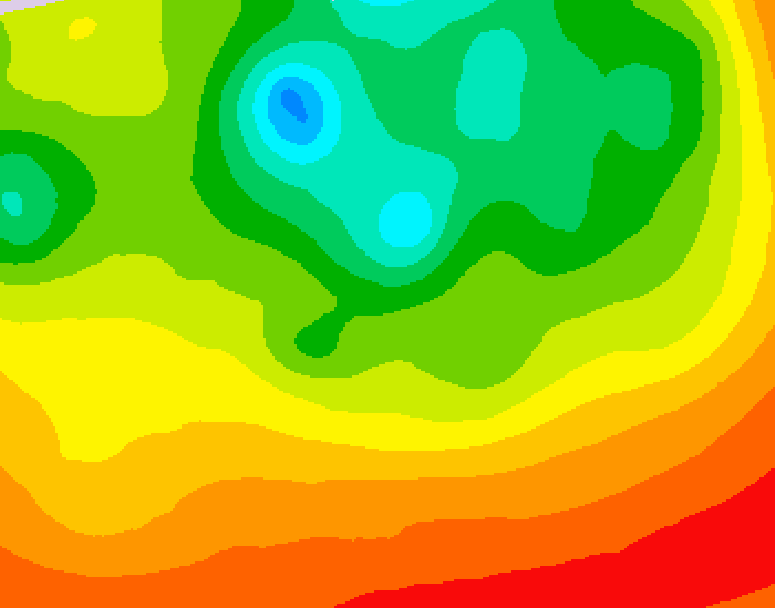 GDPS 500 millibar geopotential height 240 hour forecast chart for Canada based on 2026/08/08 1200Z data