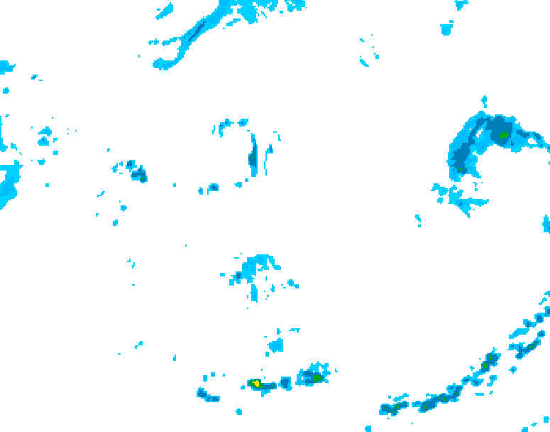 GDPS precipitation 186 hour forecast chart for Canada based on 2026/08/08 1200Z data