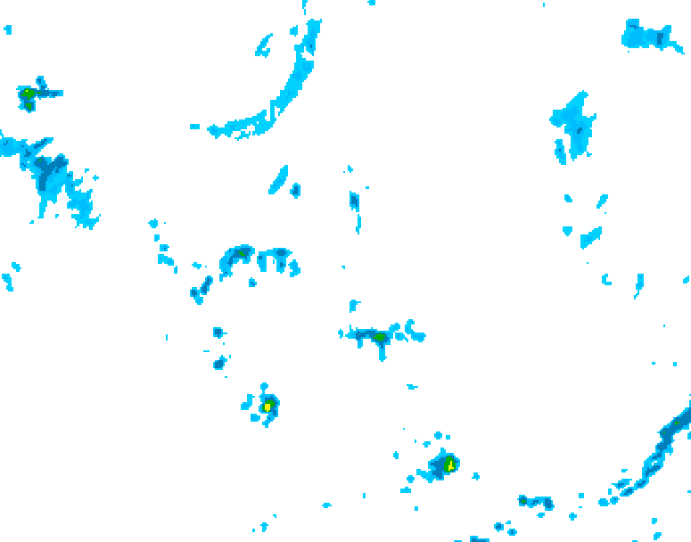 GDPS precipitation 210 hour forecast chart for Canada based on 2026/08/08 1200Z data