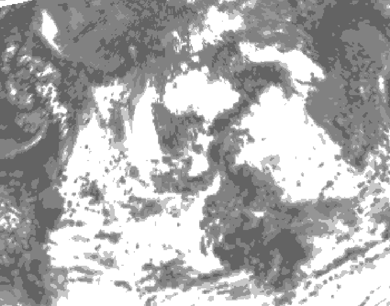 GDPS total cloud 228 hour forecast chart for Canada based on 2026/08/08 0000Z data