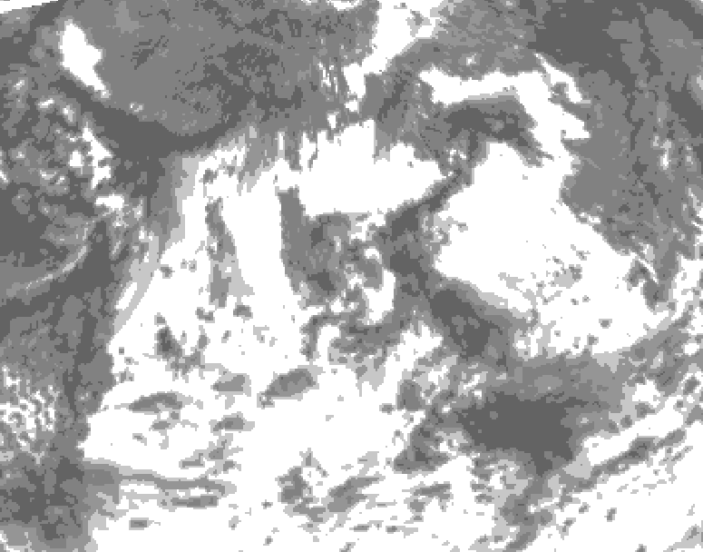 GDPS total cloud 234 hour forecast chart for Canada based on 2026/08/08 0000Z data