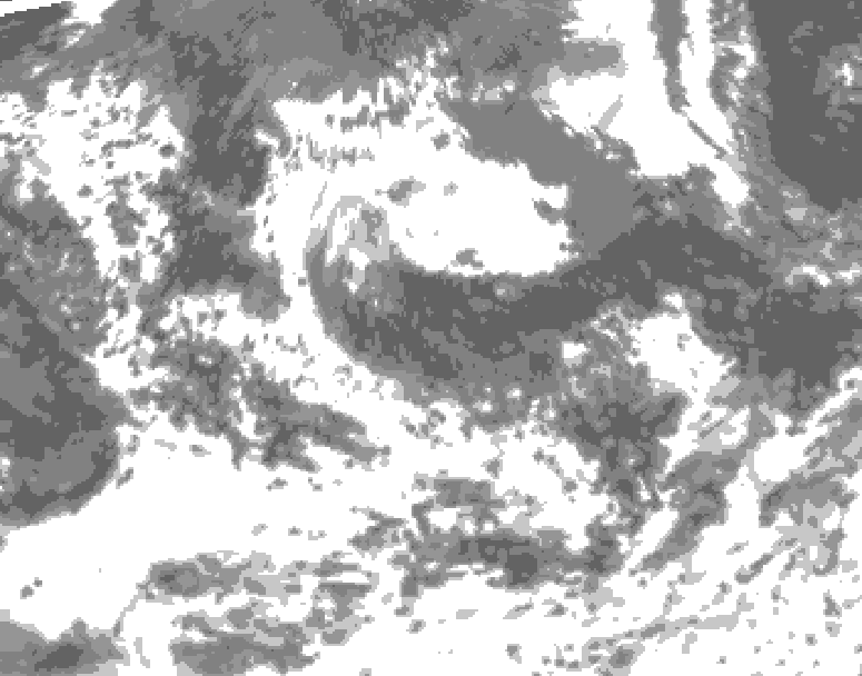 GDPS total cloud 066 hour forecast chart for Canada based on 2026/08/08 1200Z data