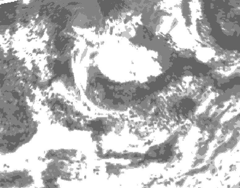 GDPS total cloud 078 hour forecast chart for Canada based on 2026/08/08 1200Z data