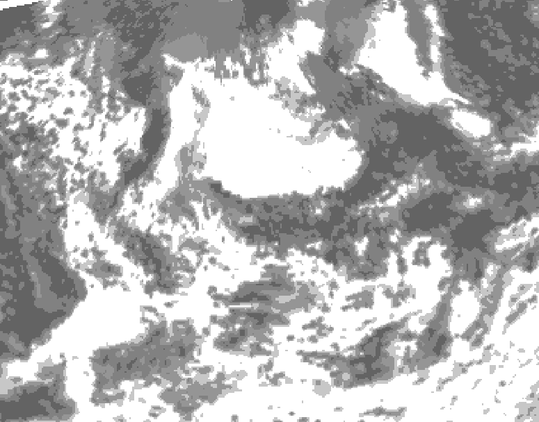 GDPS total cloud 090 hour forecast chart for Canada based on 2026/08/08 1200Z data