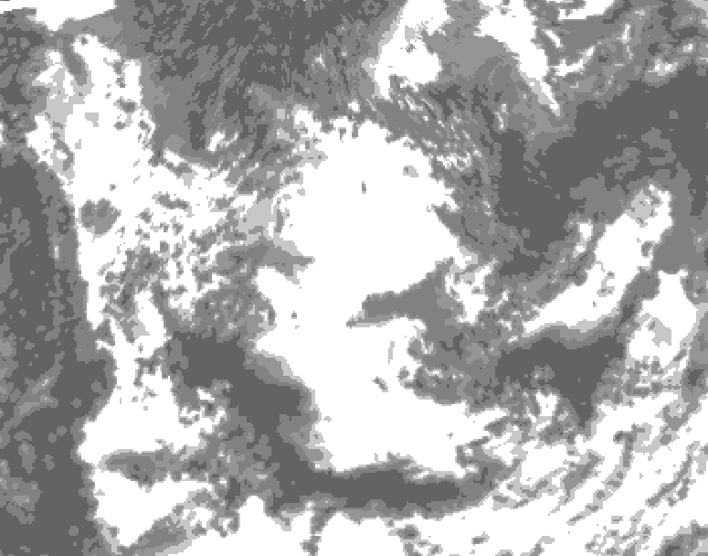 GDPS total cloud 144 hour forecast chart for Canada based on 2026/08/08 1200Z data