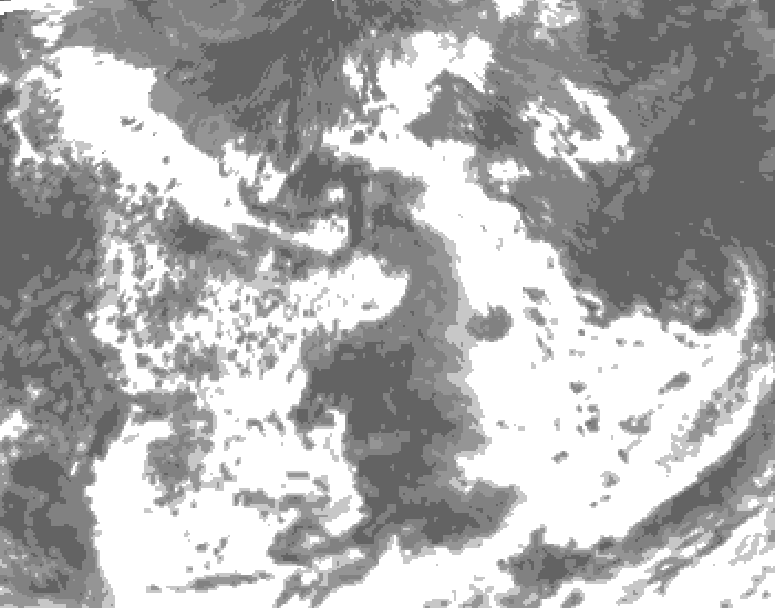 GDPS total cloud 186 hour forecast chart for Canada based on 2026/08/08 1200Z data