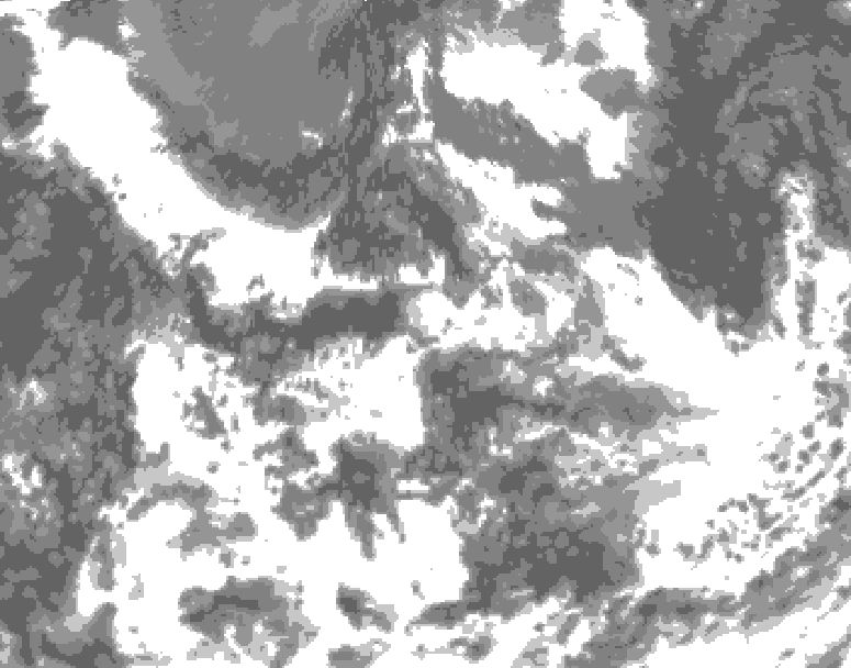 GDPS total cloud 216 hour forecast chart for Canada based on 2026/08/08 1200Z data