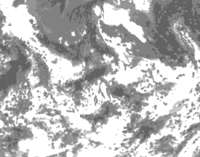 GDPS total cloud 228 hour forecast chart for Canada based on 2026/08/08 1200Z data