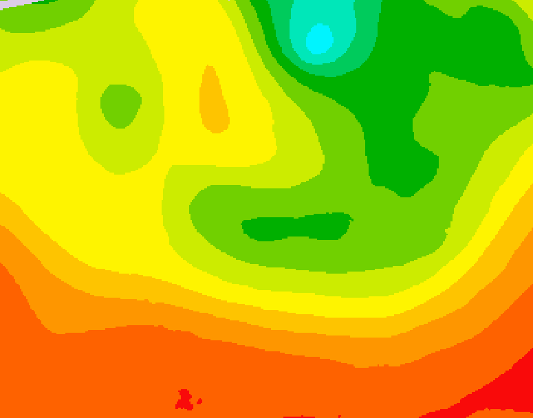 GDPS 500 millibar geopotential height 072 hour forecast chart for Canada based on 2026/08/09 0000Z data