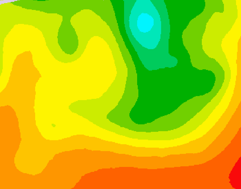 GDPS 500 millibar geopotential height 108 hour forecast chart for Canada based on 2026/08/09 0000Z data