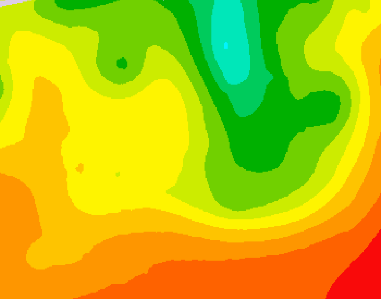 GDPS 500 millibar geopotential height 120 hour forecast chart for Canada based on 2026/08/09 0000Z data