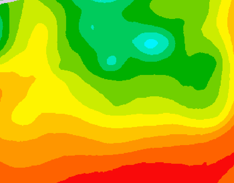 GDPS 500 millibar geopotential height 180 hour forecast chart for Canada based on 2026/08/09 0000Z data