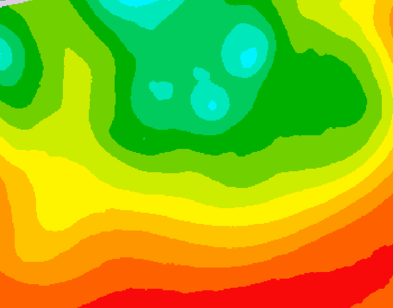 GDPS 500 millibar geopotential height 210 hour forecast chart for Canada based on 2026/08/09 0000Z data
