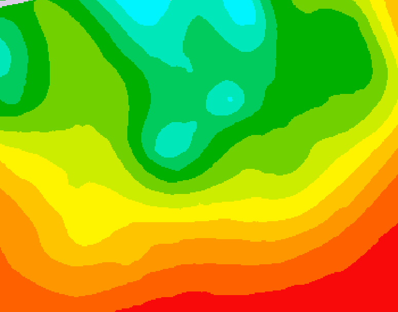 GDPS 500 millibar geopotential height 234 hour forecast chart for Canada based on 2026/08/09 0000Z data