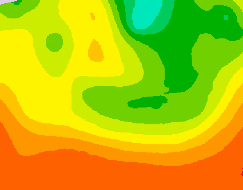 GDPS 500 millibar geopotential height 060 hour forecast chart for Canada based on 2026/08/09 1200Z data