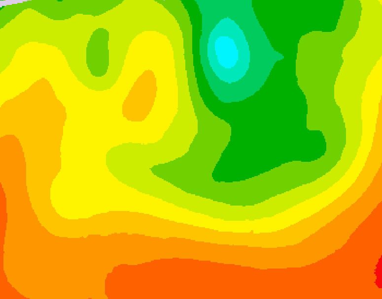 GDPS 500 millibar geopotential height 084 hour forecast chart for Canada based on 2026/08/09 1200Z data